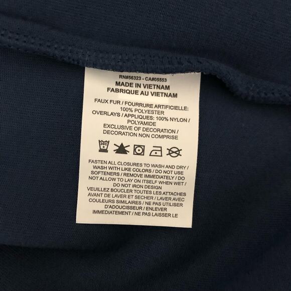 Nike Mens Jacket Size Small Navy Blue Embroidered‎ Logo Outdoor Full Zip NWT - Picture 8 of 8